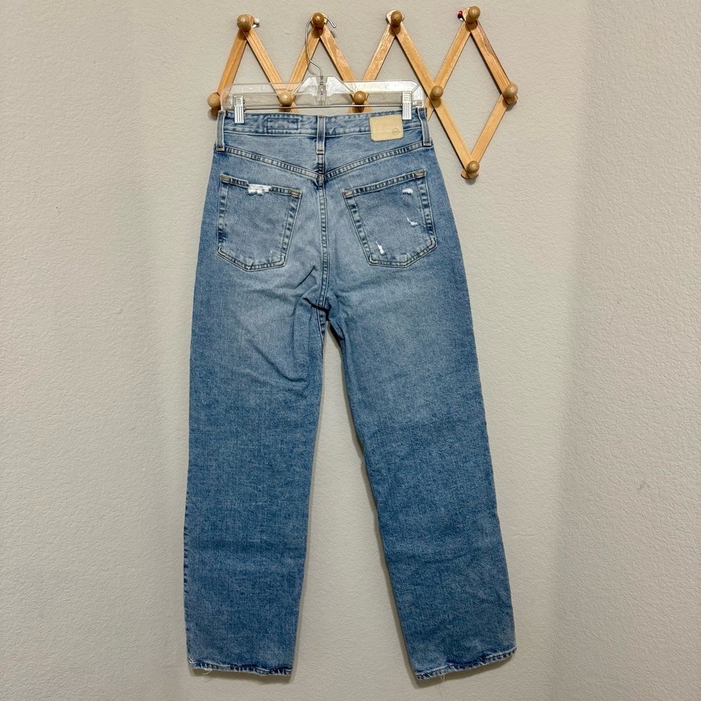 AG Jeans Kora High-Rise Wide Leg Distressed Jeans Size 26 - Picture 5 of 11